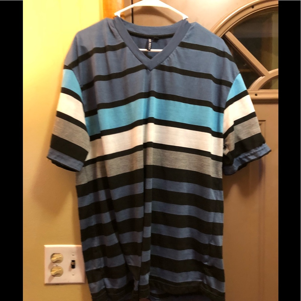 TRUE ROCK stripped t-shirt